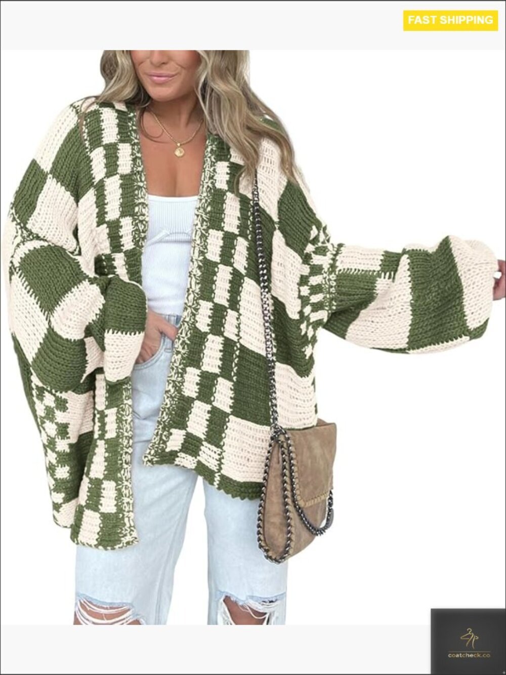 Chunky Oversized Open Front Knit Cardigan Long Sleeve Casual Sweater Coat